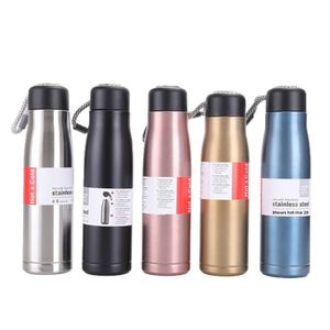 Bouteille d'eau sport isotherme en acier inoxydable 304 de 420 ml/550 ml avec poignée en corde, isolation thermique 6-12 heures, personnalisable avec logo OEM en gros - Product Image 5
