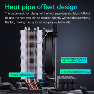 SNOWMAN <strong>CPU</strong> Air Cooler High Performance 4 Heat Pipes Tower Heatsink <strong>CPU</strong> Cooler for <strong>CPU</strong> LGA 1700 1200 1366 AM5 AM4 AM3 - Product Image 6