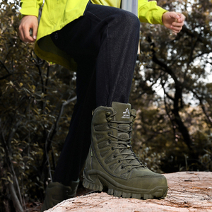 DF22 Tactical <b>Boot</b> Leather High Top Lace Up Waterproof Outdoor All Seasons Size 39-47 - Product Image 6