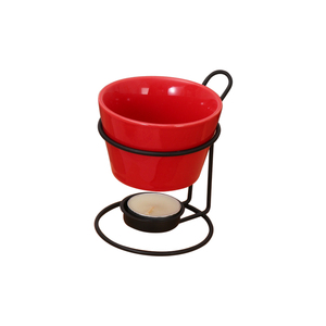 Réchauffeur <span class=keywords><strong>de</strong></span> fondue au fromage ramequin en céramique avec chauffe-plat beurre et cire au chocolat ensemble <span class=keywords><strong>de</strong></span> chauffe-fondue aux fruits <span class=keywords><strong>de</strong></span> <span class=keywords><strong>mer</strong></span> avec support outils à fromage - Product Image 5