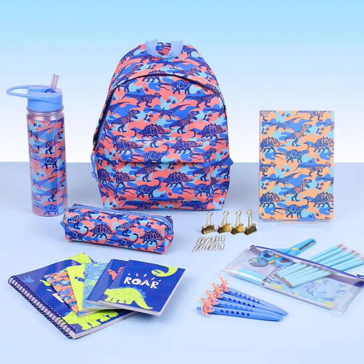 Terug Naar School Grote Bundel Omvat Essentials Schoolbenodigdheden Kit Dinosaurus Briefpapier Set Voor Kinderen