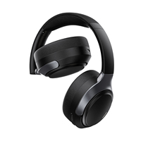 Headphone Nirkabel ANC ENC Pribadi Over-Ear dengan Peredam Kebisingan, Headset Lipat dengan Mikrofon untuk Rapat Kantor, Call Center, OEM