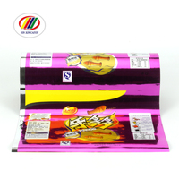 Sachet de scellage arrière laminé bopp en feuille d'aluminium automatique emballage de biscuits snack imprimé personnalisé