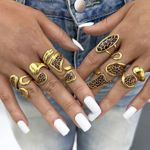 2025 Leopard <strong>Ring</strong> for Women Finger Trendy <strong>Stack</strong> Design Non Tarnish Cheap Heart <strong>Rings</strong> Classic Antique Style Jewelry ALN2512585 - Product Image 2
