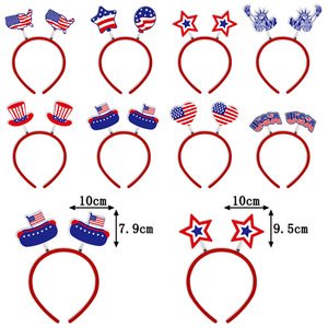 Serre-tête patriotique drapeau américain 4 juillet, accessoire de fête de l'Indépendance, décoration pour la tête, serre-tête drapeau américain - Product Image 2