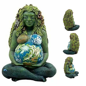 Statue de la <span class=keywords><strong>Terre</strong></span> Mère en résine de 16 cm, sculpture de la <span class=keywords><strong>Terre</strong></span> Mère, statue de Bouddha en polyrésine, décoration gothique, Mère de la <span class=keywords><strong>Terre</strong></span> enceinte - Product Image 6