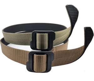 Ceinture tactique GB57 de 1,5 pouce à deux couches, bicolore, en sangle de nylon, sans boucle en métal, pour le port dissimulé (CCW) - Product Image 4