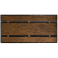 Console de couloir de luxe en acajou massif français et placage de chêne, meuble de salon, table console à plateau rabattable pour villa et hôtel