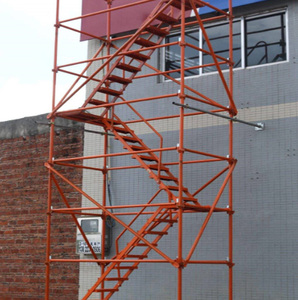 Khung thép hiện đại giàn giáo lồng xây dựng ngoài trời thang an toàn bởi nhà sản xuất nhà cung cấp vật liệu Cầu Thang sắt - Product Image 4