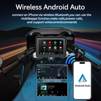 Lecteur multimédia sans fil pour moto, navigation, liaison téléphonique, écran tactile intelligent, écran portable de 5 pouces, lecteur MP5, étanche IP67