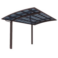 2 Post Carports Car Parking Outdoor Double Metal Designs Modern Aluminum Carport Panels PC Carport