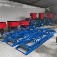 Nouvelle Machine Semi-Automatique de Fabrication de Blocs, Machine à Briques Autobloquantes pour Pavés, Machines à Briques Creuses en Ciment