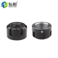 Écrou de serrage équilibré standard ER25UM, surface en oxyde noir, résistance à l'usure pour broche CNC haute vitesse