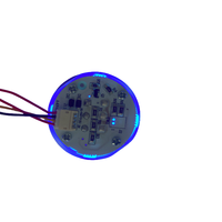 Bouton d'ascenseur LED bicolore, lumière blanche constante, devient bleu lorsqu'il est pressé, bouton poussoir d'ascenseur
