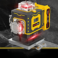 Niveau laser à lumière rouge de haute qualité ODM, niveleur de terrain autonivelant 12/16 lignes, garantie 3 ans, batterie au lithium pour usage domestique et industriel