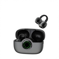 Écouteurs de traduction Huizon AI V6.0 étanches IPX-5 avec suppression du bruit ENC, contrôle tactile via application, son Hi-Fi, affichage LED de la batterie, et conception intra-auriculaire