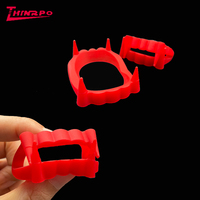 Accessoires de dents de vampire en silicone pour fête d'halloween sur mesure