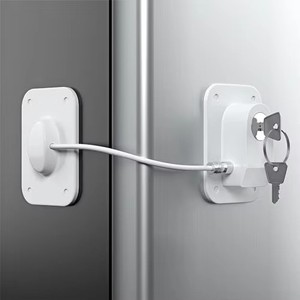 Verrou de sécurité enfant pour réfrigérateur avec clé, verrou adhésif pour porte de réfrigérateur, verrou de sécurité pour armoire, tiroir, fenêtre pour la sécurité à domicile - Product Image 1