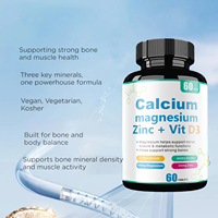Logo personnalisé OEM Comprimé à croquer pour la résistance des os Calcium Vitamine d Complément alimentaire Calcium Magnésium Zinc Vitamine D3 Comprimés
