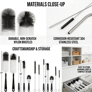 Juego <span class=keywords><strong>de</strong></span> 8 cepillos <span class=keywords><strong>de</strong></span> limpieza para botellas con mango largo, kit <span class=keywords><strong>de</strong></span> limpieza para botellas <span class=keywords><strong>de</strong></span> agua, pajitas, vasos <span class=keywords><strong>de</strong></span> leche para bebés, copas <span class=keywords><strong>de</strong></span> <span class=keywords><strong>vino</strong></span> y teteras - Product Image 3