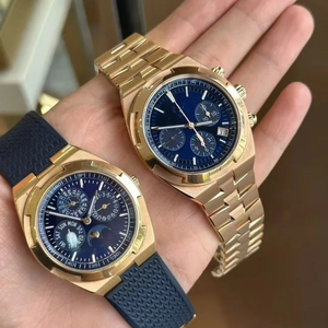 Reloj Mecánico Premium para Hombre en Tono Dorado, Cristal de Zafiro, Correa de Acero Inoxidable, Cierre Plegable, Reloj Deportivo y de Negocios de Lujo - Product Image 4