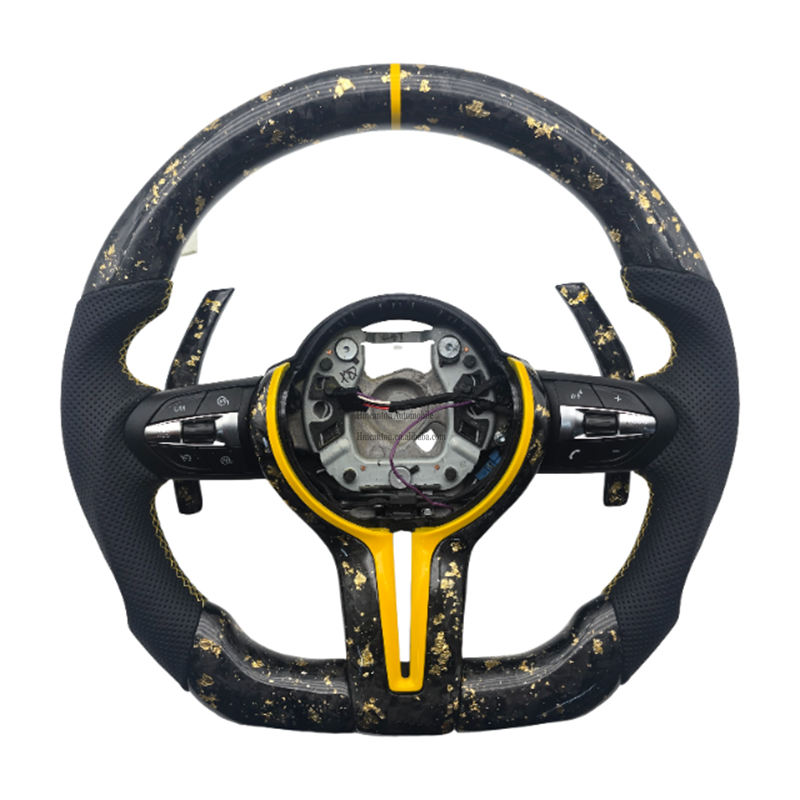 หนัง + คาร์บอนปลอมแปลง + yellwstitch + ปุ่ม + พาย