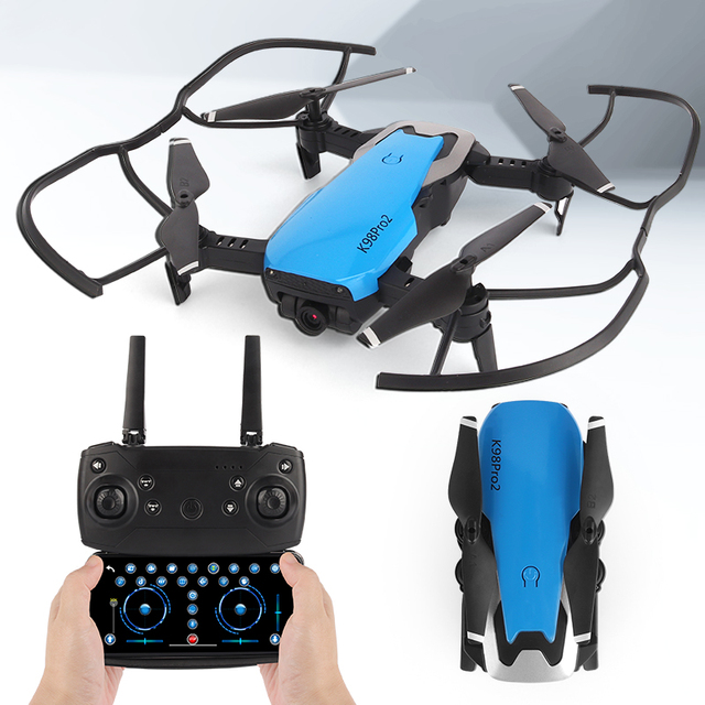 K98 Pro2 Beginner Drones With 4K Dual HD Camera LED Mini Flying Drone Control Drone Mini Ufo Toys VS E88 E58