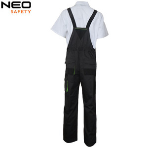 Pantalones con pechera de trabajo de algodón polivinílico para hombre, pantalones multibolsillos de alta calidad con parche en la rodilla, logotipo personalizado para minería, pantalones cargo, parche en la rodilla - Product Image 2