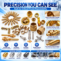 Pièces de tour CNC en laiton de haute précision, prototypage rapide et production en petites séries
