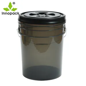 China supplier Good quality 5 gallon auto wash bucket PP plastic car detailing bucket with dirty trap