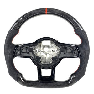 Volant en fibre de carbone au <span class=keywords><strong>prix</strong></span> d'usine pour Volkswagen <span class=keywords><strong>Golf</strong></span> MK7 GTI GTD <span class=keywords><strong>GTE</strong></span> R Polo GTI Tiguan Passat - Product Image 1