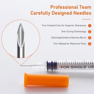 Jeringa Autoinyectora Desechable Estéril Médica con Certificación CE/ISO OEM, Inyector de Insulina de 0.5 1ML - Product Image 4