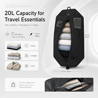 Sac de rangement compressible pour vêtements et couettes, de haute qualité, ultra épais, en TPU noir, étanche à l'air, à la poussière, gain de place, pour les voyages et la maison