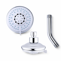 Douche suspendue chromée élégante et intemporelle au design rond classique pour la collection de produits de salle de bain professionnels et la décoration