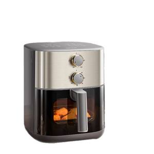 ซูปอร์ แอร์ฟรายเออร์ 6 ลิตร หม้อทอดไร้น้ำมันแบบสองแหล่งความร้อน เคลือบเซรามิกรูปทรงกลม ไม่ต้องพลิกกลับ หม้อทอดไอน้ำแบบมองเห็นได้ - Product Image 3