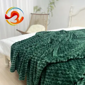 High Quality Eco-Friendly Super Soft Flannel Fleece Bed Warm Throw Blanket For Winter