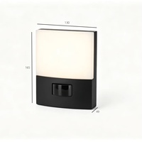 Lampe murale LED moderne minimaliste rechargeable à détection de mouvement, batterie 3,7 V, étanche, pour extérieur, jardin, escalier