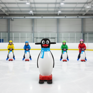 Poussoir à <span class=keywords><strong>glace</strong></span> hygiénique QIQU ROHS en plastique moulé par soufflage, non poreux, pour patins à <span class=keywords><strong>glace</strong></span> (type pingouin) - Product Image 1