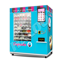 Distributeur automatique Haloo XY : Machine à cupcakes réfrigérée et distributeur de macarons, biscuits, gâteaux et choux-fleurs