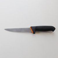 Manche en plastique bicolore 6 "en acier inoxydable écologique Ambidextre moderne multi-usage Couteau de cuisine pour steak et viande maison