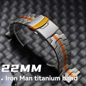 สายนาฬิกาไทเทเนียมแท้สำหรับนาฬิกา Huawei GT4 GT5Pro 46มม. สายเหล็กไทเทเนียม22มม. แบบสากลสำหรับ <span class=keywords><strong>amazfit</strong></span> <span class=keywords><strong>GTR</strong></span> <span class=keywords><strong>4</strong></span> 3 2 - Product Image 4