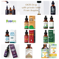OEM ODM Gouttes liquides de complexe de glycinate de magnésium sans sucre, saveur naturelle de baies, pour la relaxation et le calme