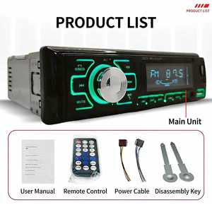 SUN-RISE Lecteur MP3 universel 1 DIN, émetteur FM, BT, AUX, USB, autoradio avec télécommande, chargeur de voiture, garantie 1 an - Product Image 3