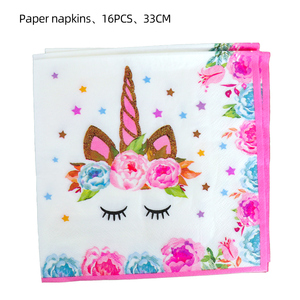 Lông Mày Màu Đen Chủ Đề Sinh Nhật Đảng Set Dùng Một Lần Bộ Đồ Ăn Đặt Trẻ Em Sinh Nhật Trang Trí Bé Tắm - Product Image 4