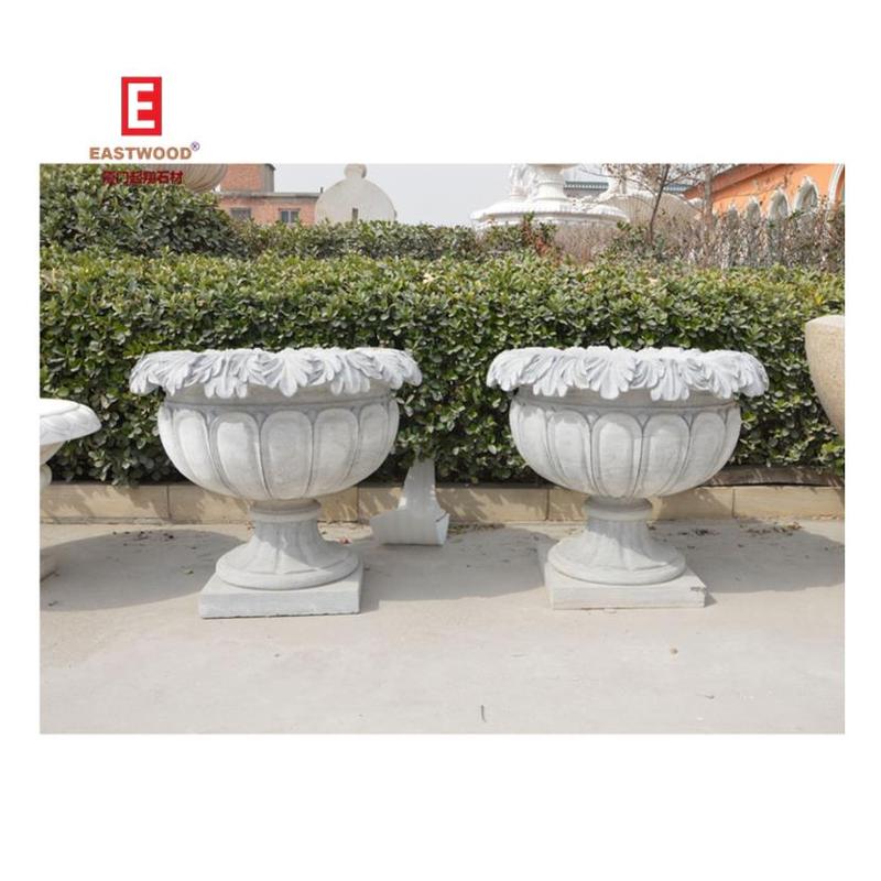 Hand Carved Garden Large Stone Flower