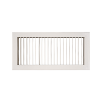 Obturateur réglable monocouche de sortie d'air en alliage d'aluminium pour climatiseur et CVC
