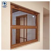 Fenêtre moderne en bois MDF avec panneaux de verre-Idéal pour la transmission de la lumière dans le salon
