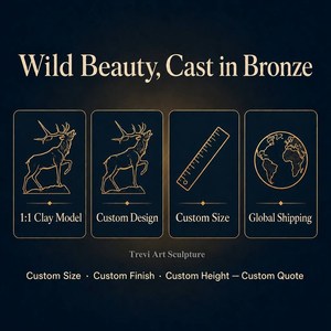Scultura in bronzo a grandezza naturale di alce per esterni, statua da giardino rustica stile western, produttore all'ingrosso, trofeo, <span class=keywords><strong>arte</strong></span> <span class=keywords><strong>della</strong></span> fauna selvatica - Product Image 4
