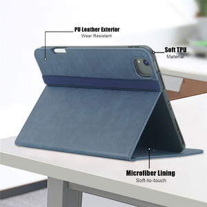 Lujo negocios tres ángulos de visión Wake/Sleep Funtion TPU + PU Funda de cuero para tableta para <span class=keywords><strong>iPad</strong></span> <span class=keywords><strong>Air</strong></span> 11 2024/<span class=keywords><strong>Air</strong></span> 4 10,9 2020 /<span class=keywords><strong>Air</strong></span> 5 - Product Image 4