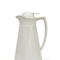 Carafe à café isotherme à double paroi en acier inoxydable 304 avec revêtement en verre rose 1,0 L Isolation thermique 6-12 heures Écologique